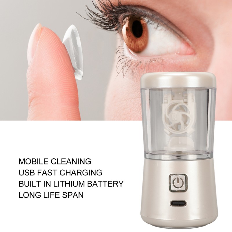 Contact Lens Cleaner USB Charging Automatic Portable Tear Proteins Removal