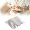 22Pcs Knitting Needles Stainless Steel Straight Single Pointed HandMade Wool