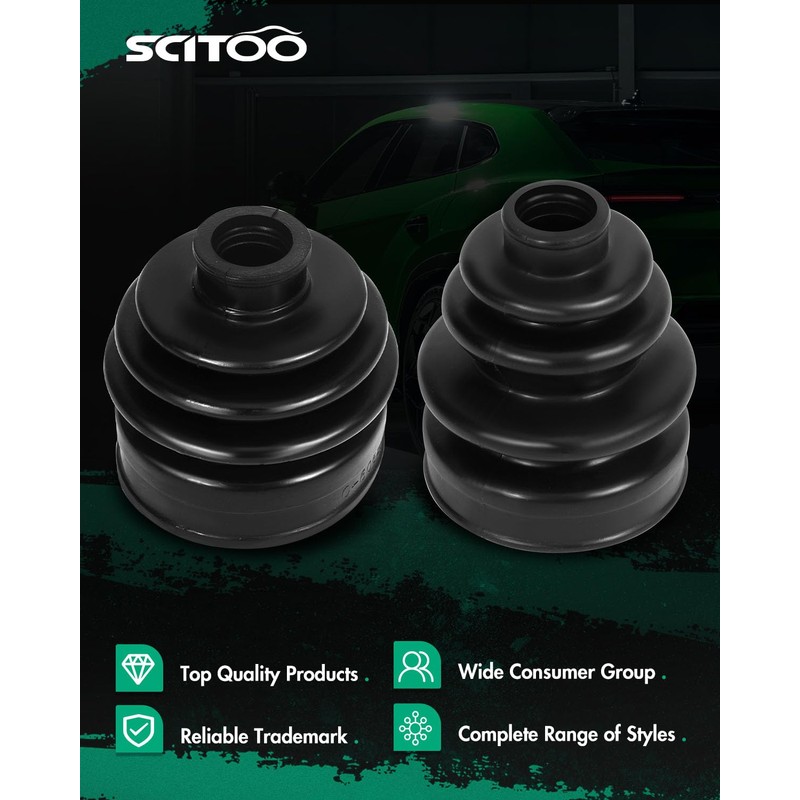 SCITOO CV Joint Boot Kit for Honda Pioneer 1000 2016-2021