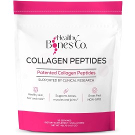 Healthy Bones Co. FORTIBONE Premium Bone Health Collagen Peptides w/Fortigel, Verisol, Tendoforte