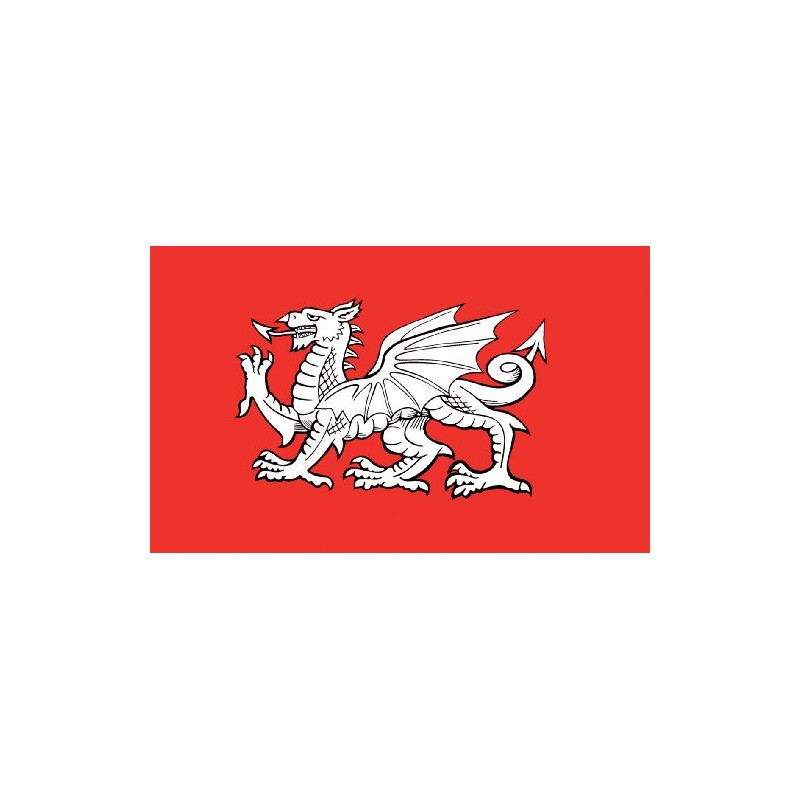 England White Dragon Flag 5ft x 3ft