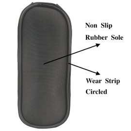 ARUNNERS Walking Boot Cover for Medical Brace Orthopedic and Fracture Cast with Integrative Slip-Resistant Rubber Sole (Black, Tall, Medium)