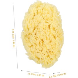 COLLBATH Esponja de Baño Natural 2 Piezas Ultra Suavidad de Esponja Marina Color Caqui para Adultos y Niños Cuidado Corporal Diario