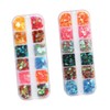 FOMIYES Nail Art Glitter Sequin Stickers Maple Leaf Design 2