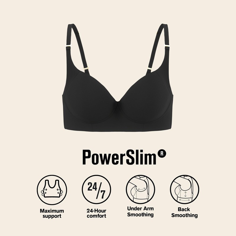 Leonisa Back Smoothing Bra Full Coverage Underwire Support - Minimizer
