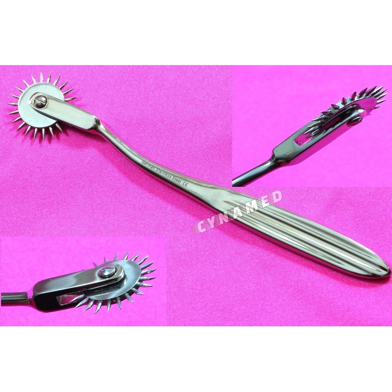 NEW 2 GERMAN STAINLESS 7" Wartenberg Pin Wheel Stainless Steel