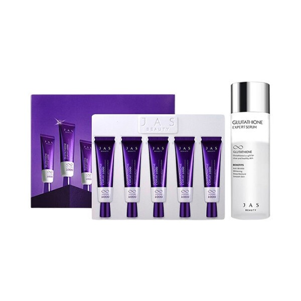 Jas Glutathione Cream 30ml x 5 Set + Expert Serum