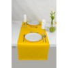 Lemos Home Cotton Table Runner 45 x 150 mm, yellow,