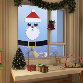 Christmas Door Decorations & Stickers - Snowman, Santa Claus Wall Stickers