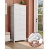 Crestlive Products Tall Dresser, 7-Drawer Fabric Storage Tower, Chests of