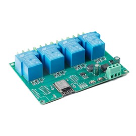 JESSINIE ESP8266 5V 30A Relay Module, 4 Channel ESP-12F Development Board for Smart Home IoT, DC7-80V Power Supply