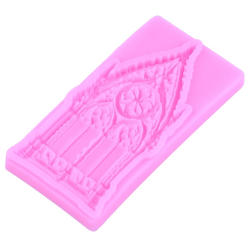 ZiXiang Gothic Window Door Silicone Molds Castle Door Fondant Mold