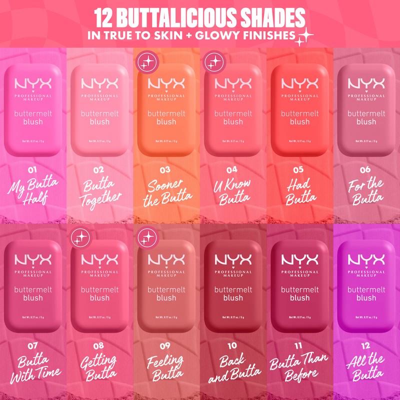 NYX Professional Makeup Buttermelt Powder Blush, Blendable: U Know Butta