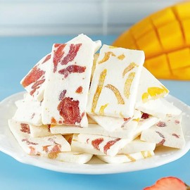 Strawberry Nougat, Containing Fruit Filled Milk Sugar, Thick Cut Nougat, Fruit Gummies, Dessert Snacks, Candy And Snack Gifts, Party Snacks, 5.29Oz Shipping from California, U.S.