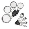 Oxo 11180500 Juego Tazas Cucharas Medidoras Acero, Multicolor, 8 Piezas