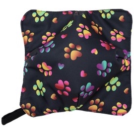 GreaterGood Paw Lover Bowl Cozy - Set of 4, Perfect for Soup or Icecream, Machine Washable, Microwave Safe (Ombre Paws with Hearts)