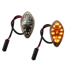 Motorcycle LED Front Flush Mount Turn Signal Light, Brake Blinker Indicator for Honda Grom 2014-2018 Flush LED Turn Signals Light (Pack of 2)