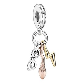 Lkwidi Charm Family Heart Animal Charm Pendant 925 Sterling Silver Charm Bead Pendant for European Bracelets and Necklaces, Silver, Cubic Zirconia