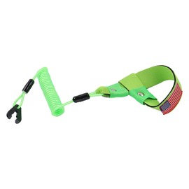Boat Kill Switch Lanyard Suit for All Yamaha Jet Ski,Waverunner, Marine Outboard Motor Engine Cut Off Stop Tether Wrist Strap, EW2-68348-00-00 Replacement (Green with US Flag)