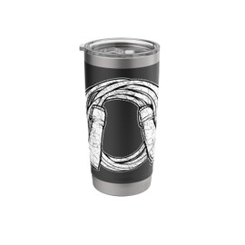 Jump Rope Illustration Simple Line Art Design Stainless Steel Insulated Tumbler