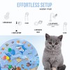 Generic MEEJA PETS Cat Sensory Water Mat with Cat Feather