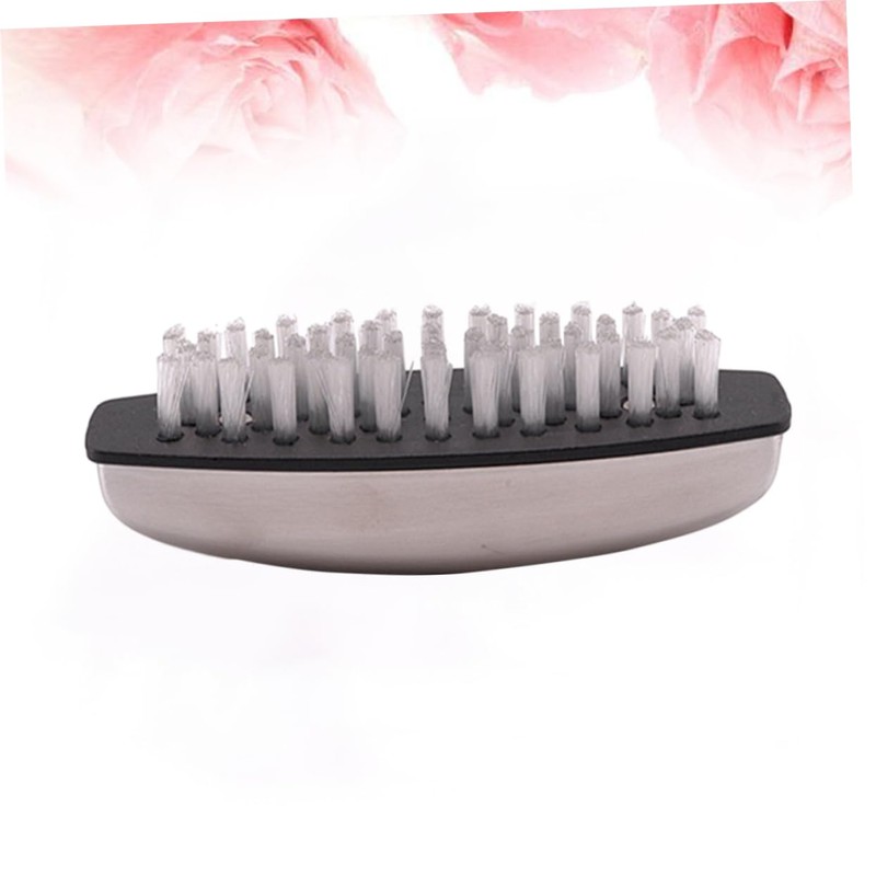 Ipetboom Pcs Stainless Steel Nylon Nail Brush Hand Nail Cleaning