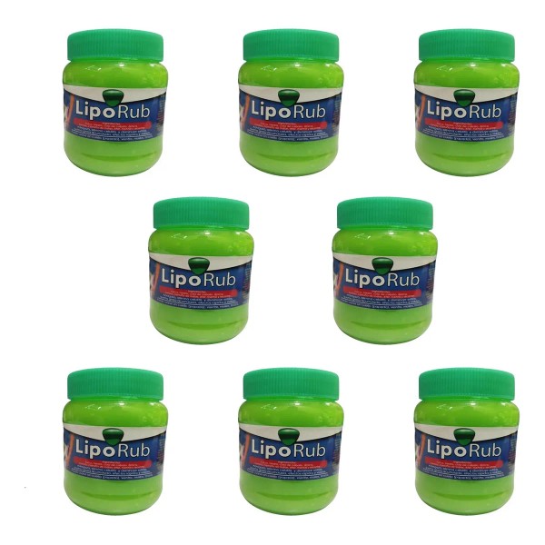 8 Piezas Gel Reductor Lipo Rub Quema Grasa Quita Estrías