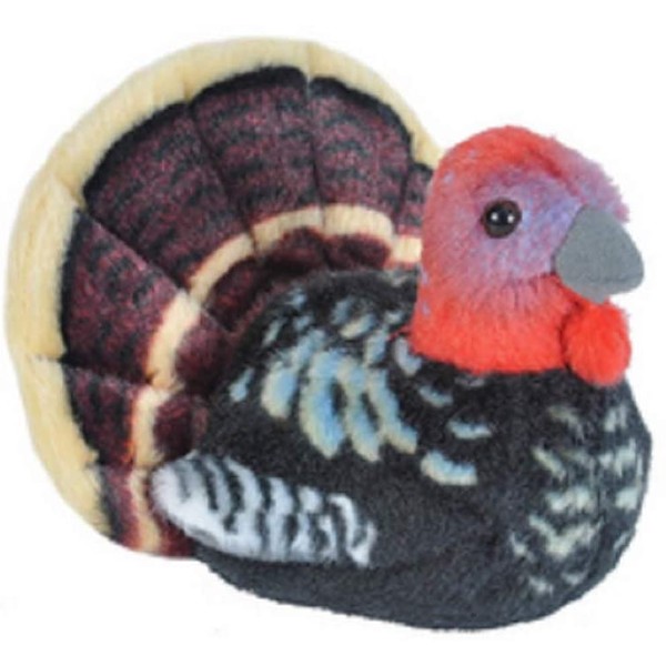 Wild Republic Audubon Birds Turkey Plush with Authentic Bird Sound, Stuffed Animal, Bird Toys for Kids & Birders 5"