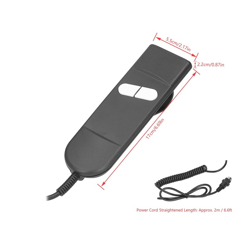 Chair Control 5 Pin Electric Backrest ABS Manual Control with