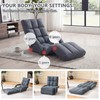 FLOGUOR Adjustable Floor Gaming Chair for Adults with Armrests &