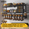 SOYEEZE Power Tool Organizer - 8 Drill & Screwdriver Wall