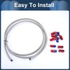X AUTOHAUX AN4 Fuel Line Kit 10ft Vacuum Hose Automotive