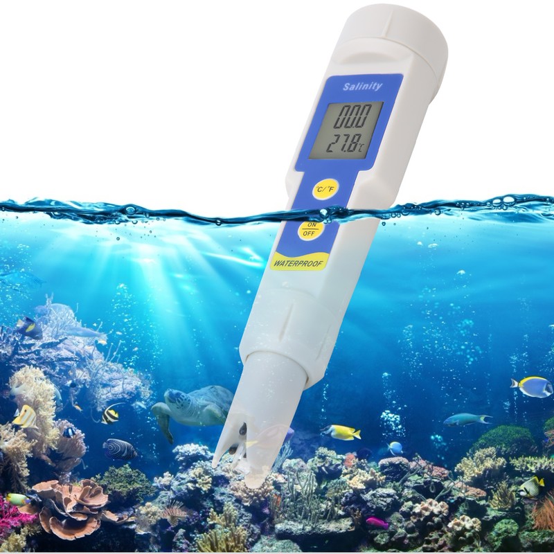 SA-1397 Portable Digital Salinity Meter High Precision Waterproof Salinity Temperature
