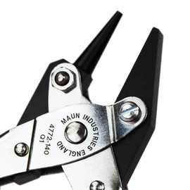 Maun 4772-140 Round and Flat Jaws Parallel Plier Return Spring 140 mm | Bend Wire and Make Loops | Smooth Jaws Prevent Damage | for Jewellery and Craft Work