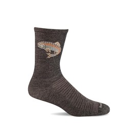 Sockwell Men's Trout Essential Comfort Socks, Charcoal - L/XL