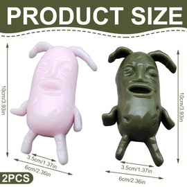 GNHG 2 Pieces Funny Pimple Squeezer Toys, Strange Pimple Squeezer Toy with Acne Filling Tools, Novelty Pimple Squeezer for Stress Relief, Reusable and Self Filling
