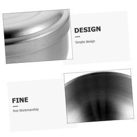 NOLITOY 2pcs Men's Shaving Bowl Lid Stainless Steel Shaving Soap Bowl for Bathroom Grooming