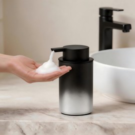 Gradient Frosted Glass Foaming Hand Soap Dispenser, 11.6 Oz