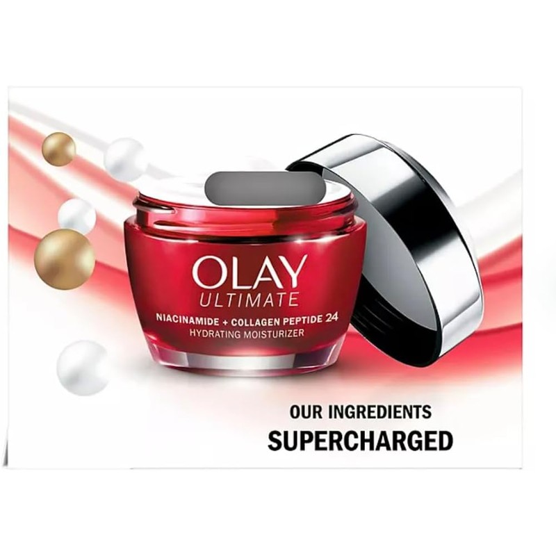 Olay- Crema hidratante Ultimate Niacinamide + Collagen Peptide 24 (1,7