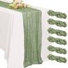 6 Pack 10FT Cheesecloth Table Runner 20 x 120 inch