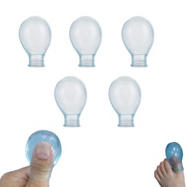 Givam Waterproof Finger Protectors & Waterproof Toe Cover for Swimming and Nail Care | Comfortable and Durable Soaking Sleeves for Fingers and Toe (3 Large 2 Small)