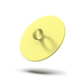 Boie USA Antimicrobial Loop Body Scrubber - Soft Silicone-Like Exfoliating Shower Scrubber, Body Cleansing Brush - Hang-to-Wall Loofah Replacement - Body Exfoliator for All Skin Types - (Yellow)