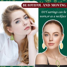 Patelai 4 Pieces Resin Jewelry Earring Silicone Molds Valentine's Day Women Epoxy Mold for Jewelry Making Gift Supplies DIY Craft Necklace Pendant(Snowflake Oval)