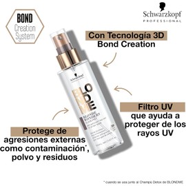 BlondMe Schwarzkopf Professional BLOND ME - Blonde Wonders Bruma de Brillo 150 ml, Fórmula Innovadora, para Brillo Deslumbrante, Todo Tipo de Cabello, Tecnología 3D Bond Creation