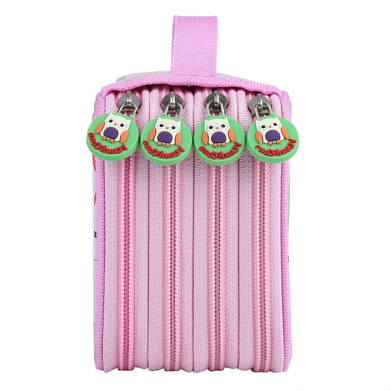 72 Slots Colorful Student Fabric Pen Bag Pencil Pouch Box