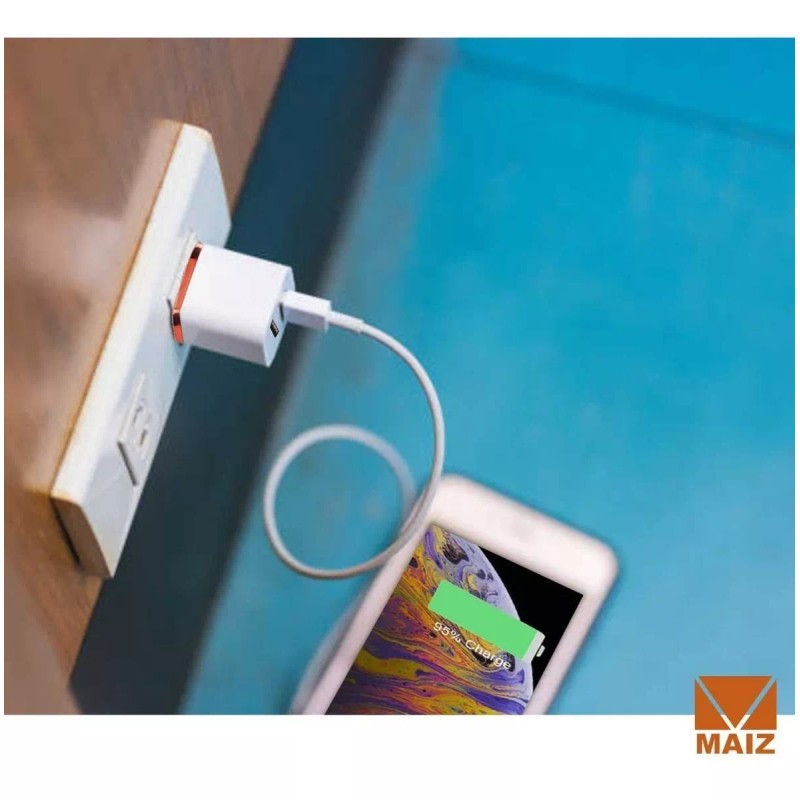 Maíz Adaptador Cubo Cargador 2.1a Pared 2 Puertos 5 Pz