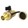 KFE Boiler Fill and Drain Ball Valve 1/2-Inch Shiny Brass