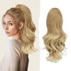 Sofeiyan Long Wavy Ponytail with Clip, Dual-Use Design Ponytail Extension,