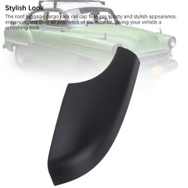 TKSE Roof Rail Rack End Cap Shell Cover Trim,Roof rack Shell End Cap,Stylish Look,ABS Fade Proof Protection,Exterior Roof Rail Rack End Cover Shell Cap for Sko-oda Yeti SUV 2009-2018(Back Left)