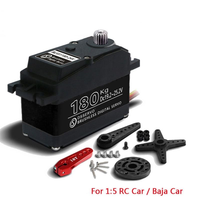 180KG Metal Brushless Digital Servo Waterproof IP67 for 1/5 Redcat